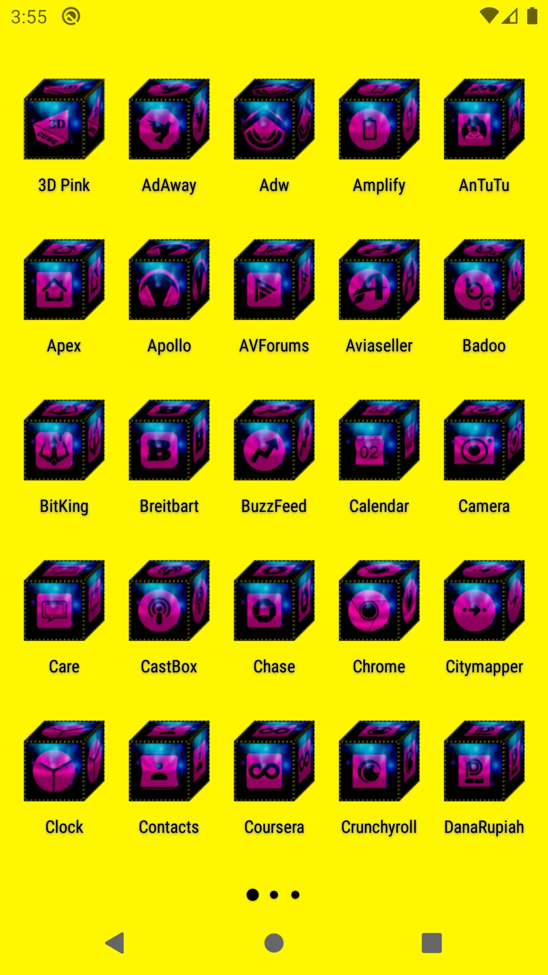 3D Pink Icon Pack screenshot